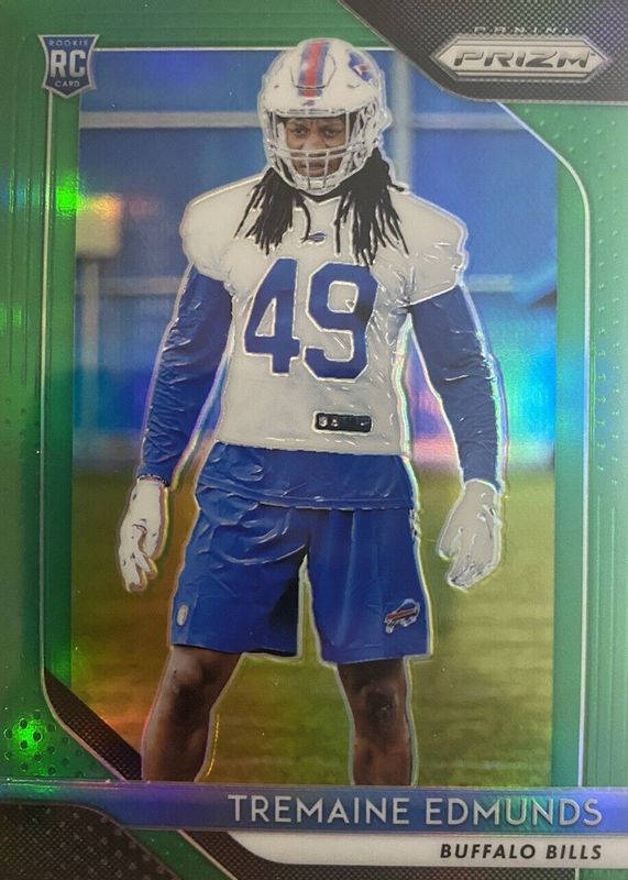 Tremaine Edmunds 2018 Prizm #247 Green Rookie PSA 10