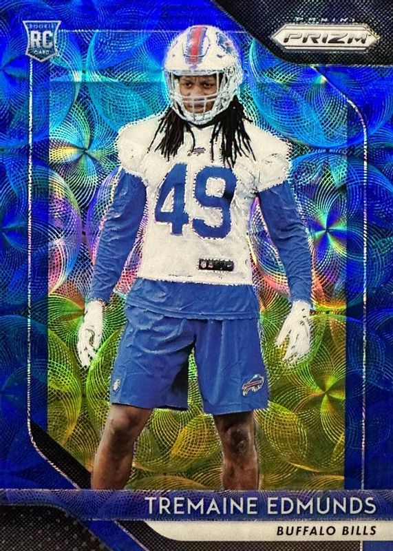 Tremaine Edmunds 2018 Prizm #247 Blue Scope /99 Rookie PSA 9