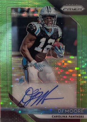 2018 Prizm #RA-DJM Rookie Autographs - Neon Green Pulsar