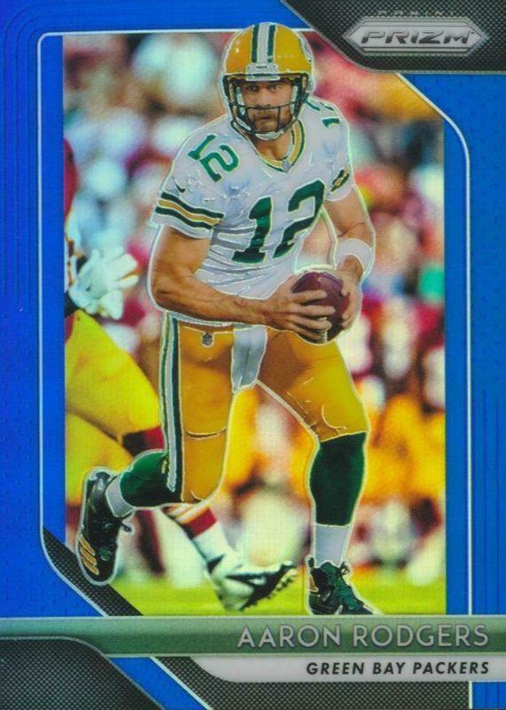 Aaron Rodgers 2018 Prizm #127 Blue /(SSP) RAW