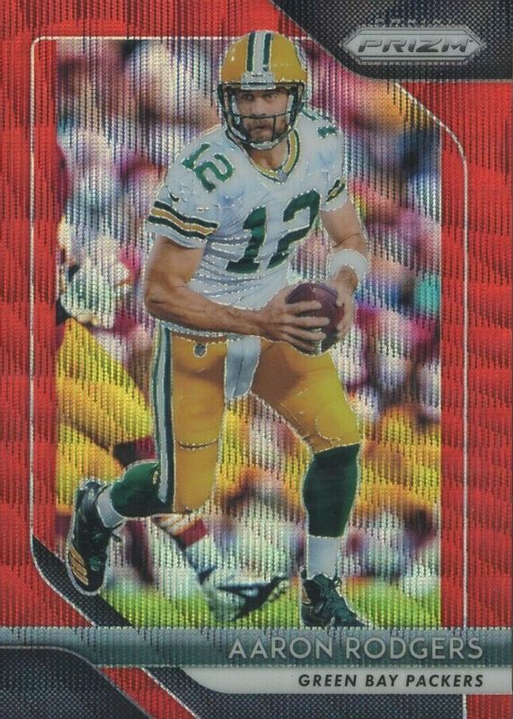 Aaron Rodgers 2018 Prizm #127 Red Wave /149 PSA 10