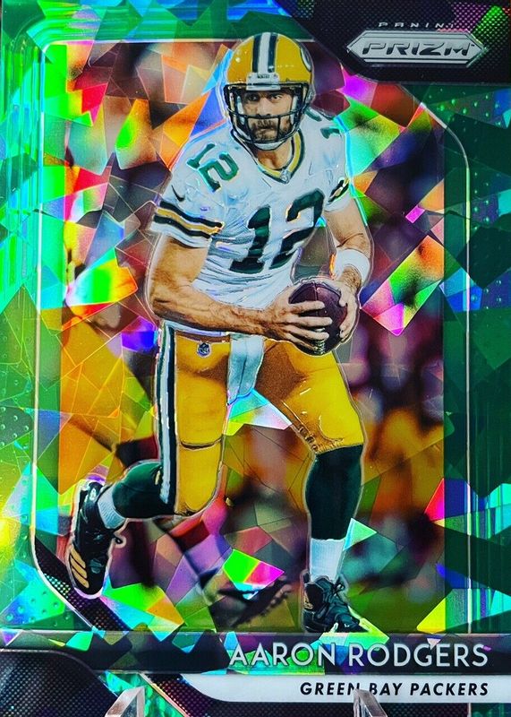 Aaron Rodgers 2018 Prizm #127 Green Crystals /75 BGS 9