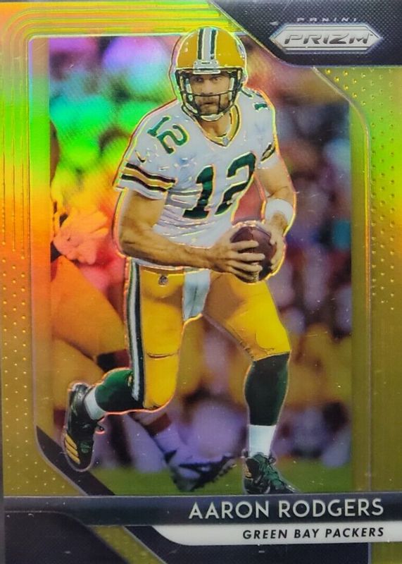 Aaron Rodgers 2018 Prizm #127 Gold /10 PSA 10