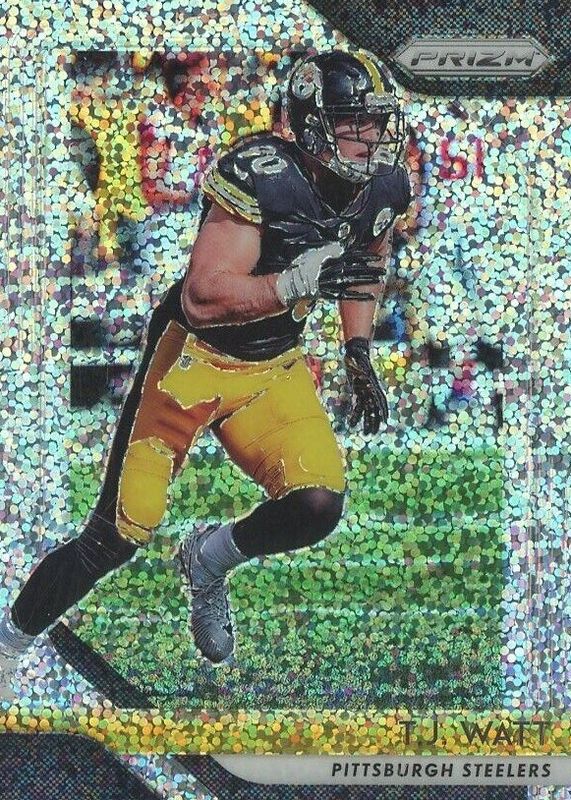 TJ Watt 2018 Prizm #34 White Sparkle /(SSP) RAW