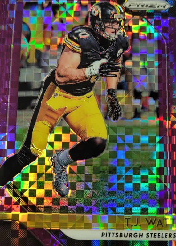 TJ Watt 2018 Prizm #34 Purple Power /49 RAW