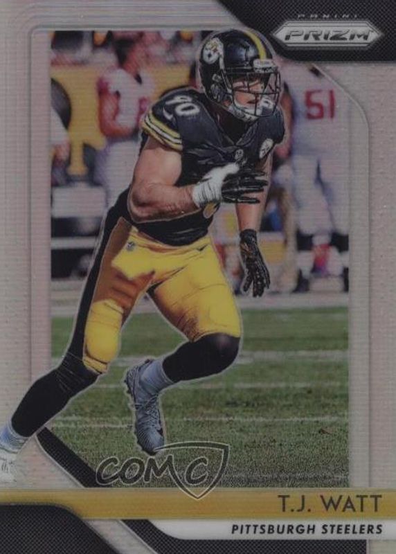 TJ Watt 2018 Prizm #34 Silver RAW