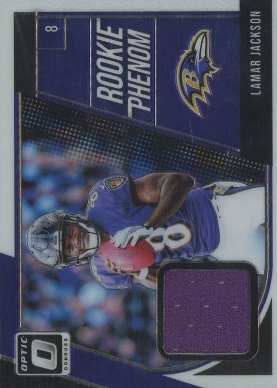 Lamar Jackson 2018 Optic #RP-LJ Rookie Phenom Jerseys Vertical PSA 10