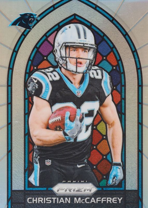 Christian McCaffrey 2017 Prizm #4 Stained Glass Rookie PSA 10