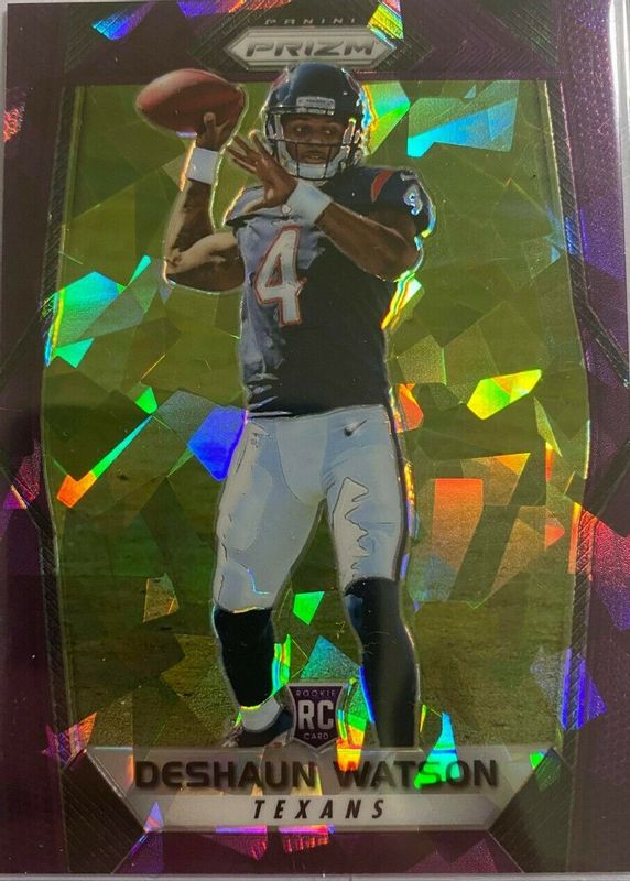 Deshaun Watson 2017 Prizm #279 Purple Crystals /75 Rookie BGS 9