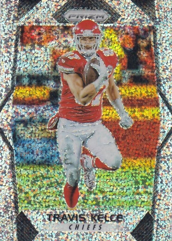 Travis Kelce 2017 Prizm #139 White Sparkle /(SSP) RAW