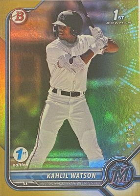 2022 Bowman 1st Edition #BPPF-3 Gold Foil /50 (1st)