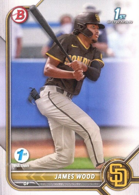 James Wood 2022 Bowman 1st Edition #BPPF-108 Base (1st) SGC 10