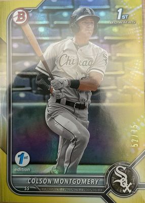 2022 Bowman 1st Edition #BPPF-71 Yellow Foil /75 (1st)