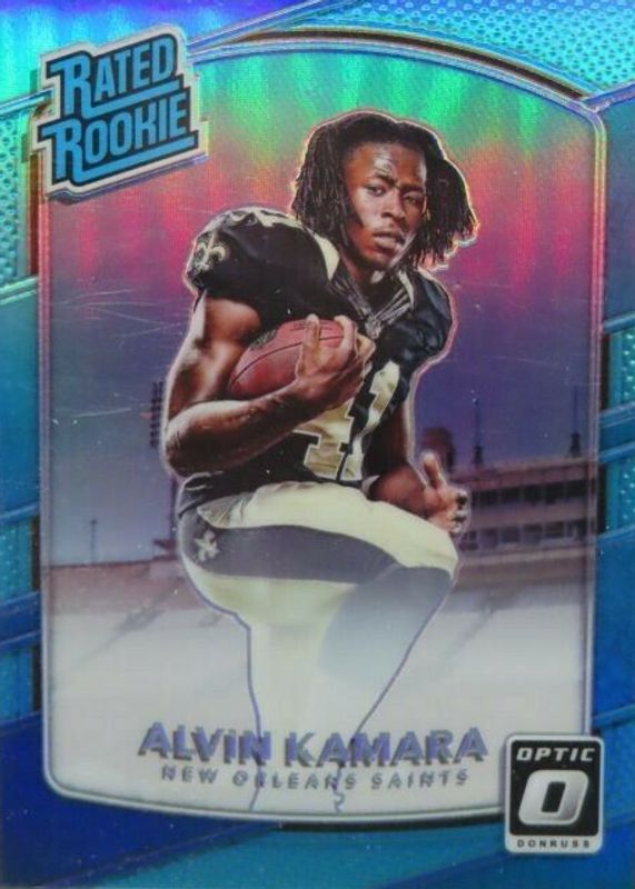 Alvin Kamara 2017 Optic #199 Aqua /299 Rookie SGC 9.5