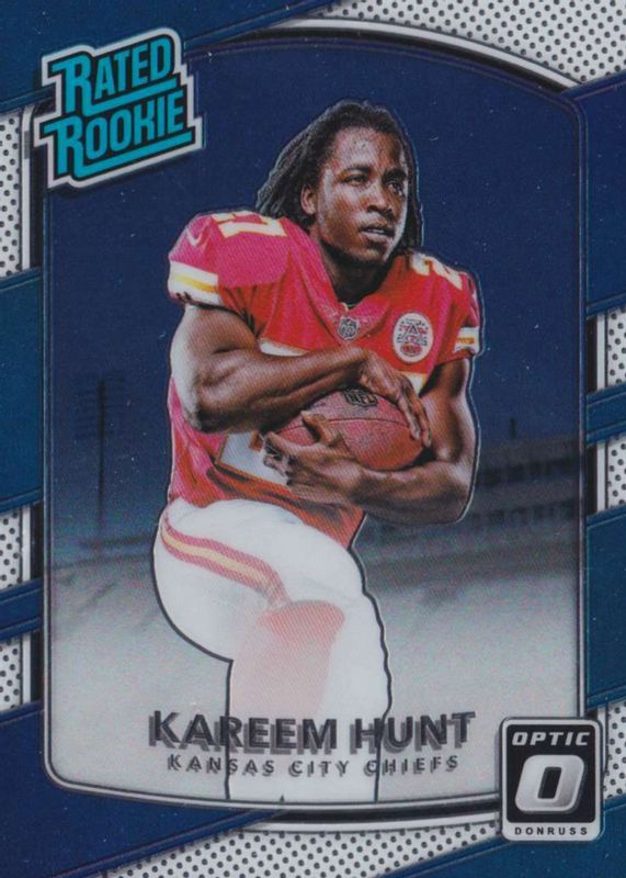 Kareem Hunt 2017 Optic #182 Base Rookie PSA 10