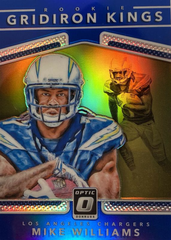 Mike Williams 2017 Optic #18 Rookie Gridiron Kings - Blue /149 Rookie RAW