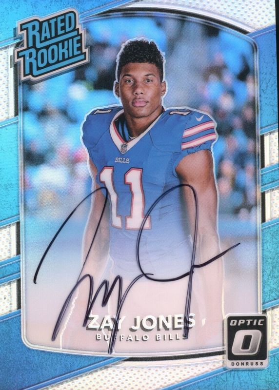 Zay Jones 2017 Optic #159 Rated Rookie Autographs - Holo /99 RAW