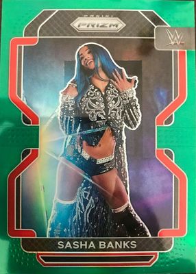 2022 Prizm WWE #102 Green