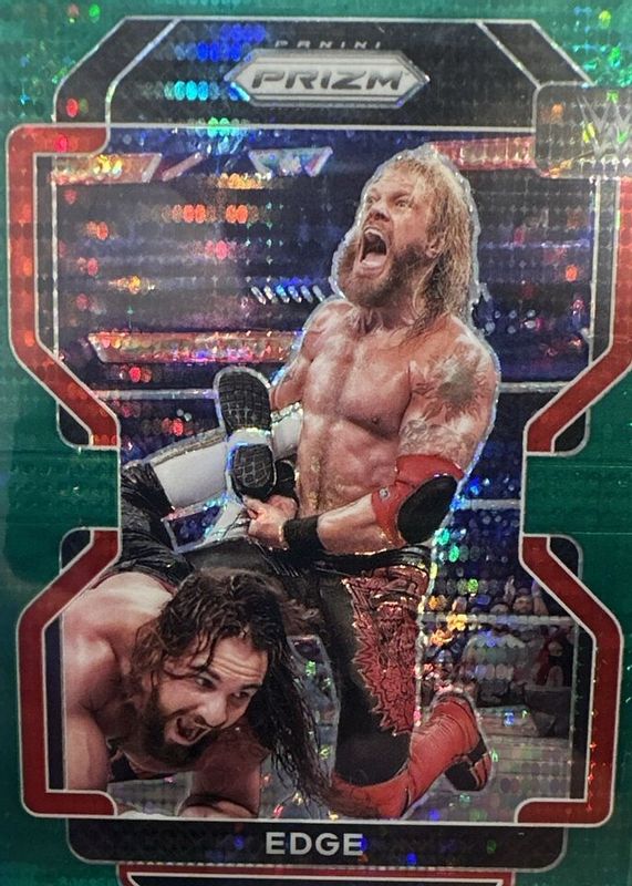 Edge 2022 Prizm WWE #164 Green Pulsar /25 PSA 9