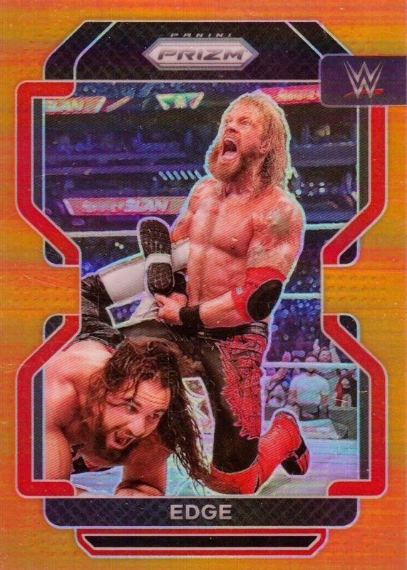 Edge 2022 Prizm WWE #164 Orange /99 PSA 10