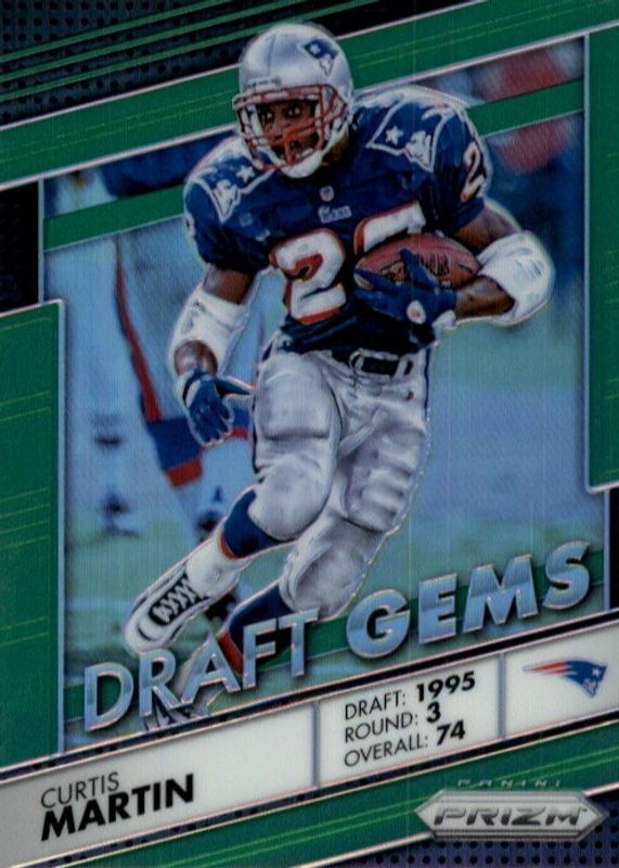 Curtis Martin 2016 Prizm #1 Draft Gems - Green SGC 9.5