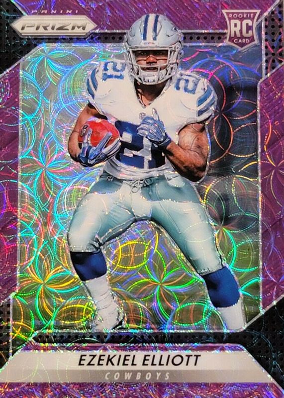 Ezekiel Elliott 2016 Prizm #238 Purple Scope /99 Rookie PSA 10