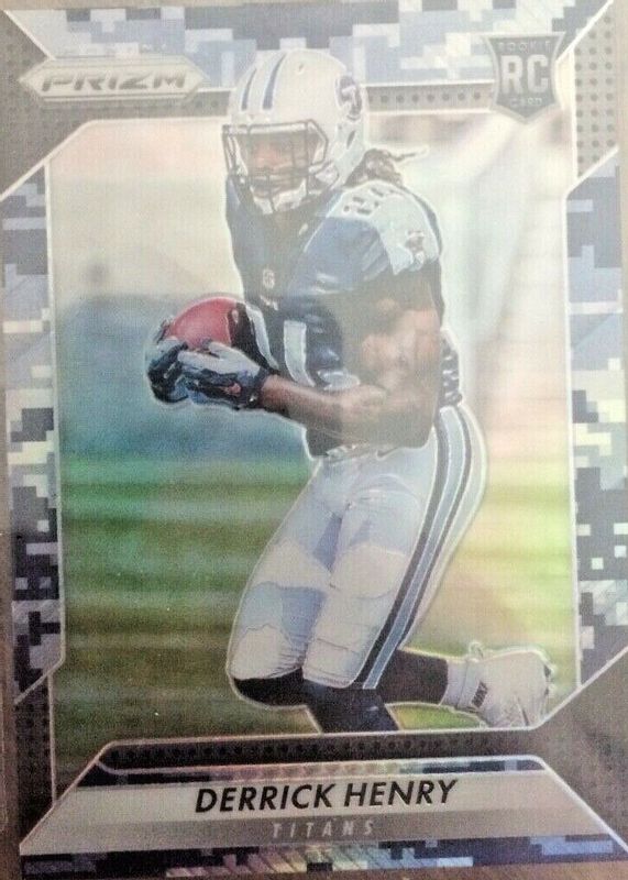 Derrick Henry 2016 Prizm #298 Camo /25 Rookie RAW