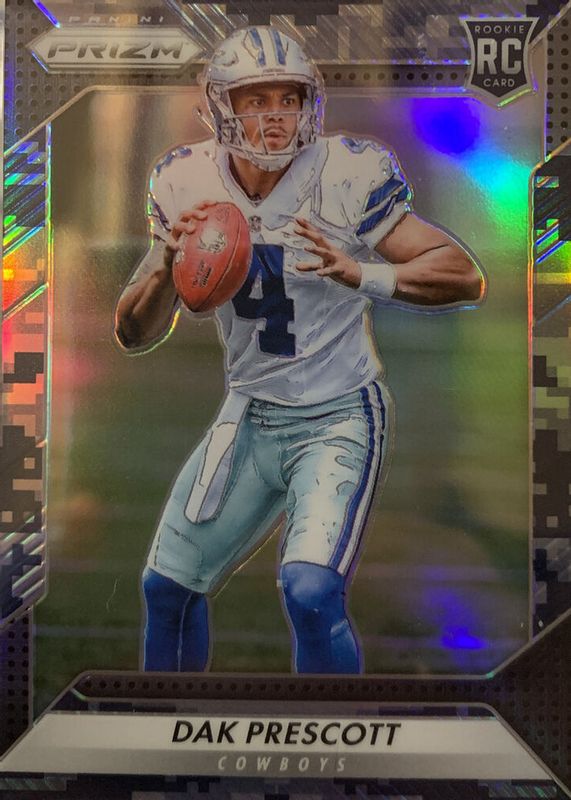 Dak Prescott 2016 Prizm #231 Camo /25 Rookie PSA 10