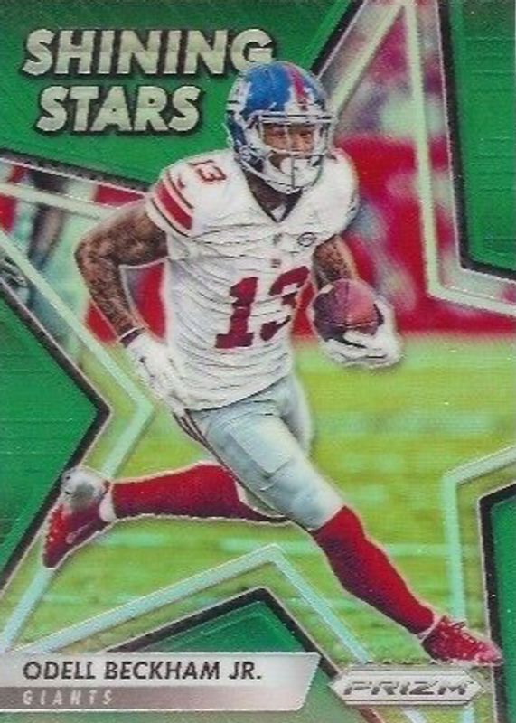 Odell Beckham Jr. 2016 Prizm #13 Shining Stars - Green BGS 9