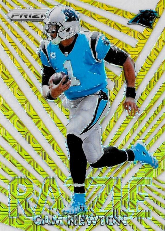 Cam Newton 2016 Prizm #1 Razzle - Gold Mojo /10 PSA 10