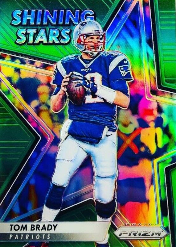 Tom Brady 2016 Prizm #8 Shining Stars - Green PSA 10