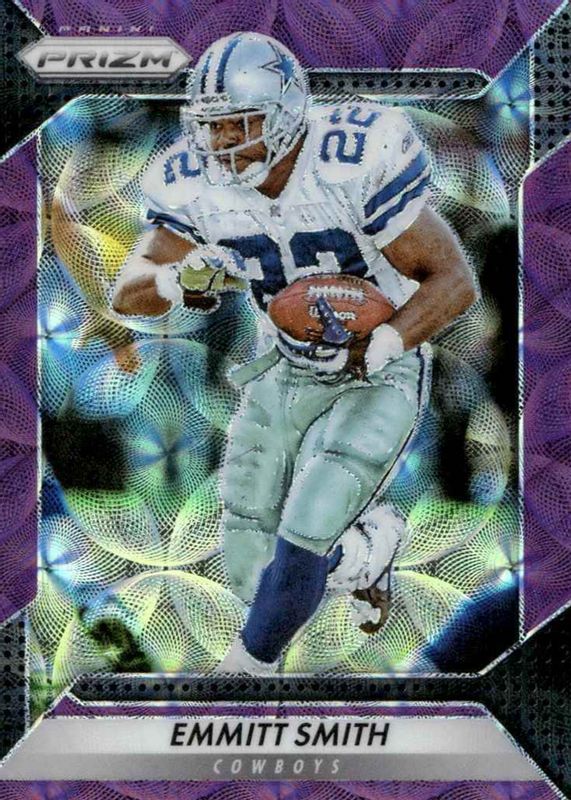 Emmitt Smith 2016 Prizm #185 Purple Scope /99 BGS 9.5