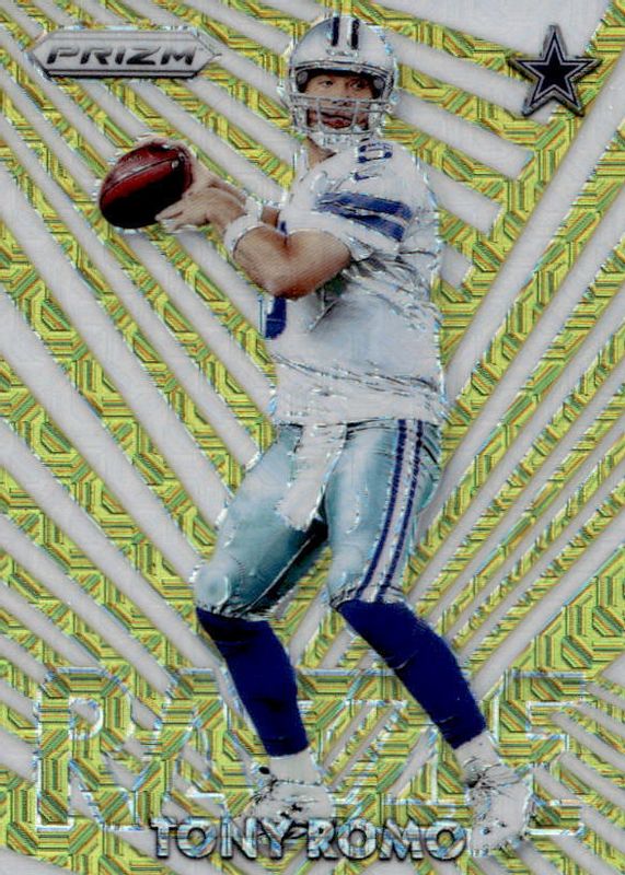 Tony Romo 2016 Prizm #12 Dazzle - Gold Mojo /10 SGC 10