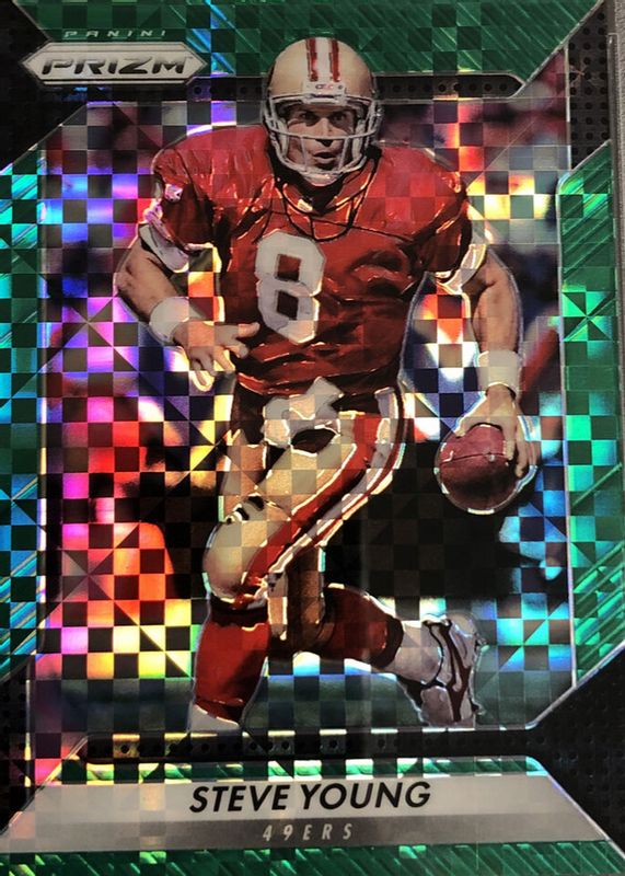 Steve Young 2016 Prizm #105 Green SGC 10