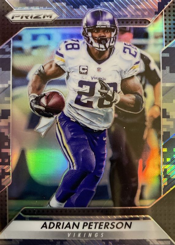 Adrian Peterson 2016 Prizm #159 Camo /25 RAW