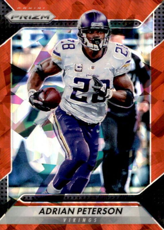Adrian Peterson 2016 Prizm #159 Red Crystals /75 RAW
