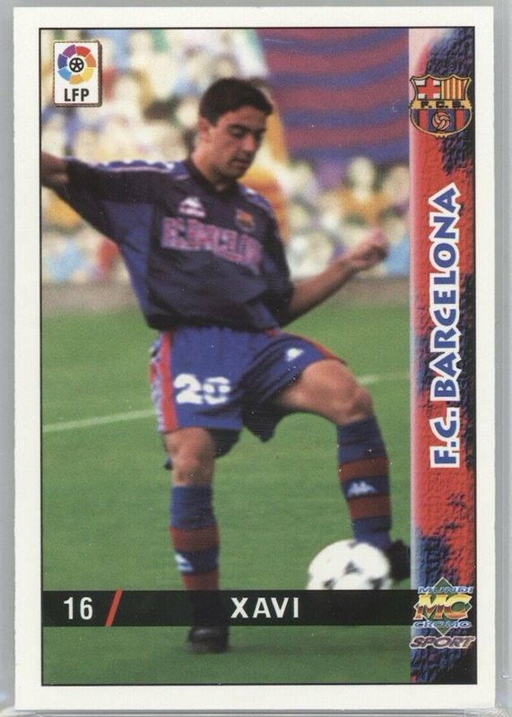 Xavi Hernandez 1998 Mundi Cromo Liga #16 Base Rookie PSA 9