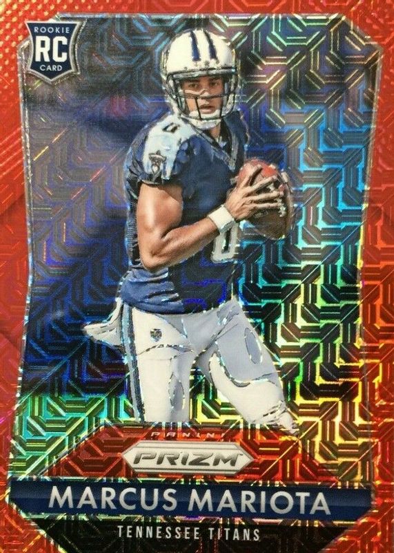 Marcus Mariota 2015 Prizm #264 Mojo Red /99 Rookie SGC 10