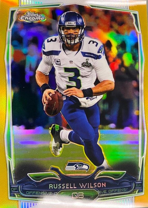 Russell Wilson 2014 Topps Chrome #102 Gold Refractor /50 BGS 9.5