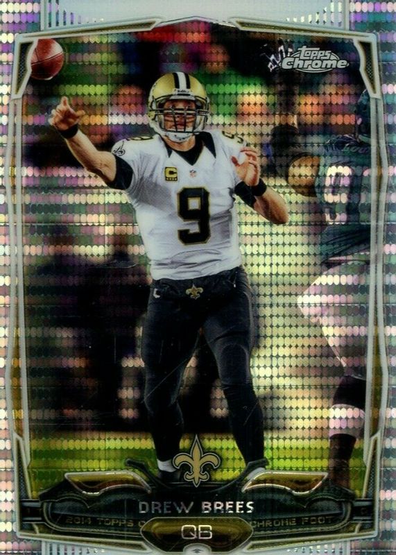 Drew Brees 2014 Topps Chrome #17 Pulsar Refractor PSA 10