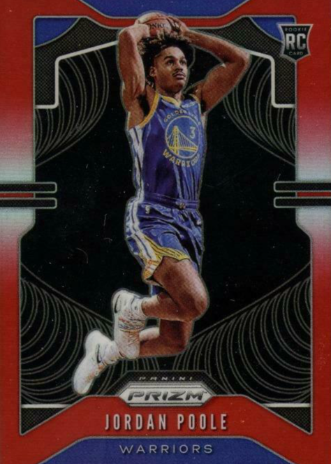 2019-20 panini prizm jordan poole RC /299 RED PRIZM PSA 10