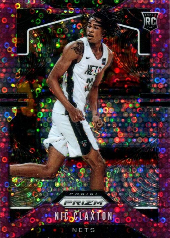 Nic Claxton 2019 Prizm #292 Fast Break Pink /50 Rookie RAW