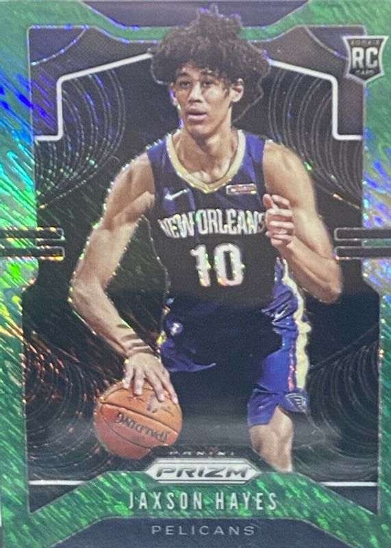 Jaxson Hayes 2019 Prizm #254 FOTL Green Shimmer /25 Rookie RAW