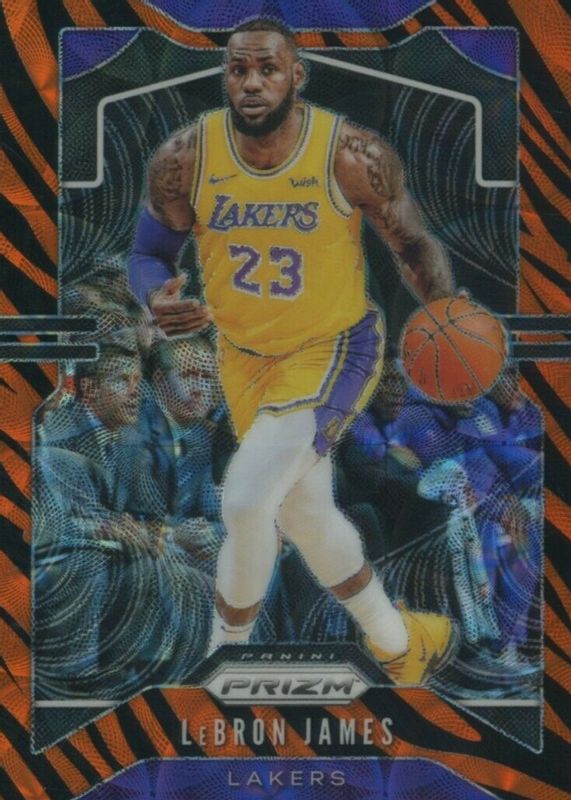 LeBron James 2019 Prizm #129 Choice Tiger Stripe /(SSP) BGS 10 PRISTINE