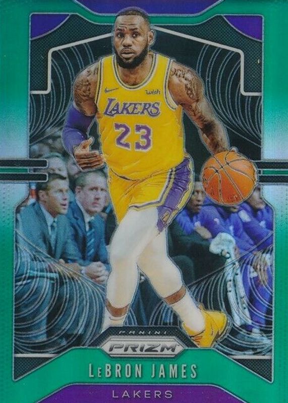 LeBron James 2019 Prizm #129 Green PSA 10