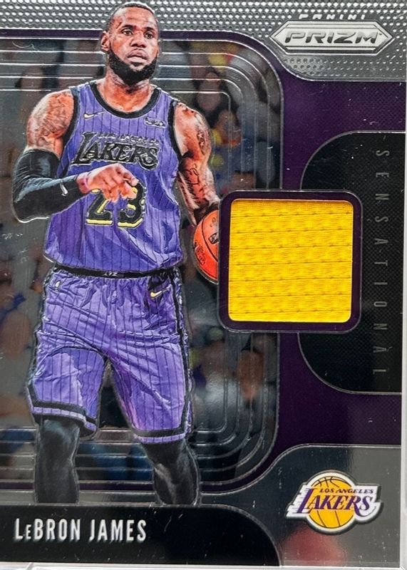 LeBron James 2019 Prizm #SS-LBJ Sensational Swatches SGC 10