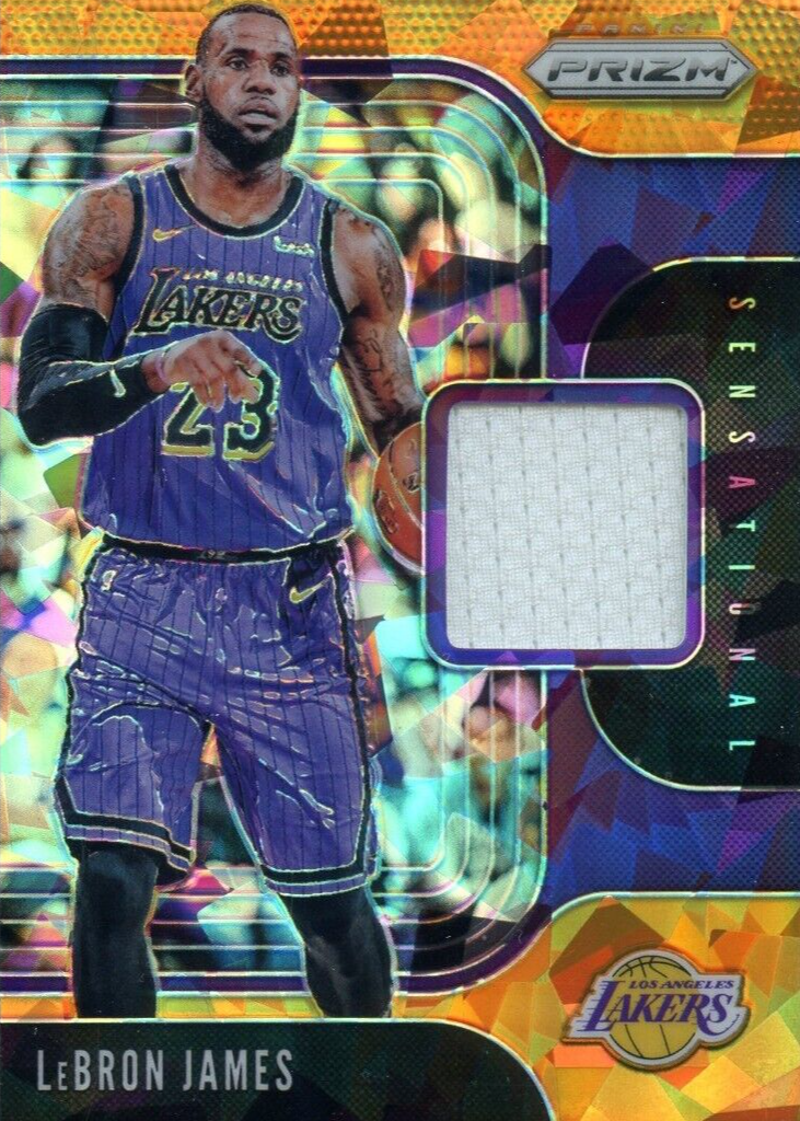 その他 2019-20 Panini Prizm Orange Ice LEBRON 2019-20 Panini Prizm LeBRON JAMES #129 Cracked ORANGE Ice