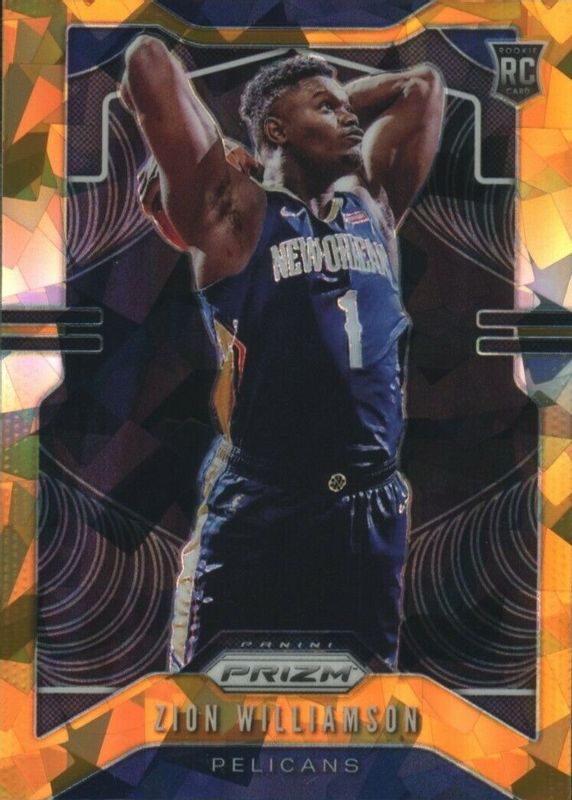 Zion Williamson 2019 Prizm #248 Orange Ice Rookie BGS 10 BLACK LABEL