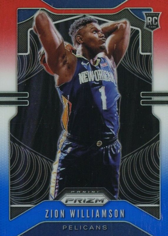 Zion Williamson 2019 Prizm #248 Red White Blue Rookie PSA 10