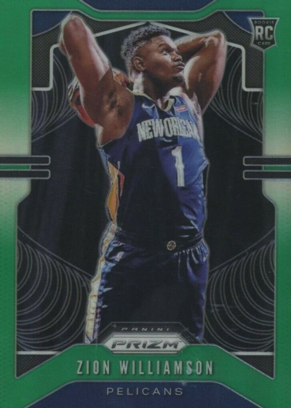 Zion Williamson 2019 Prizm #248 Green Rookie BGS 9.5